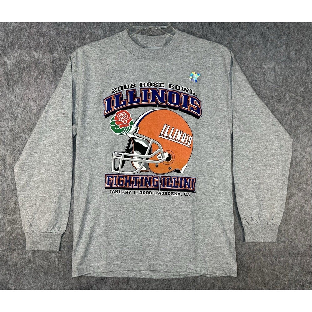 Illinois Fighting Illini Rose Bowl Football T-Shirt Men’s M Pasadena California